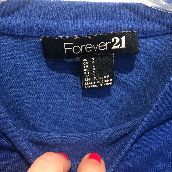 Forever 21 Colorblock Sweater - Picture 2 of 3